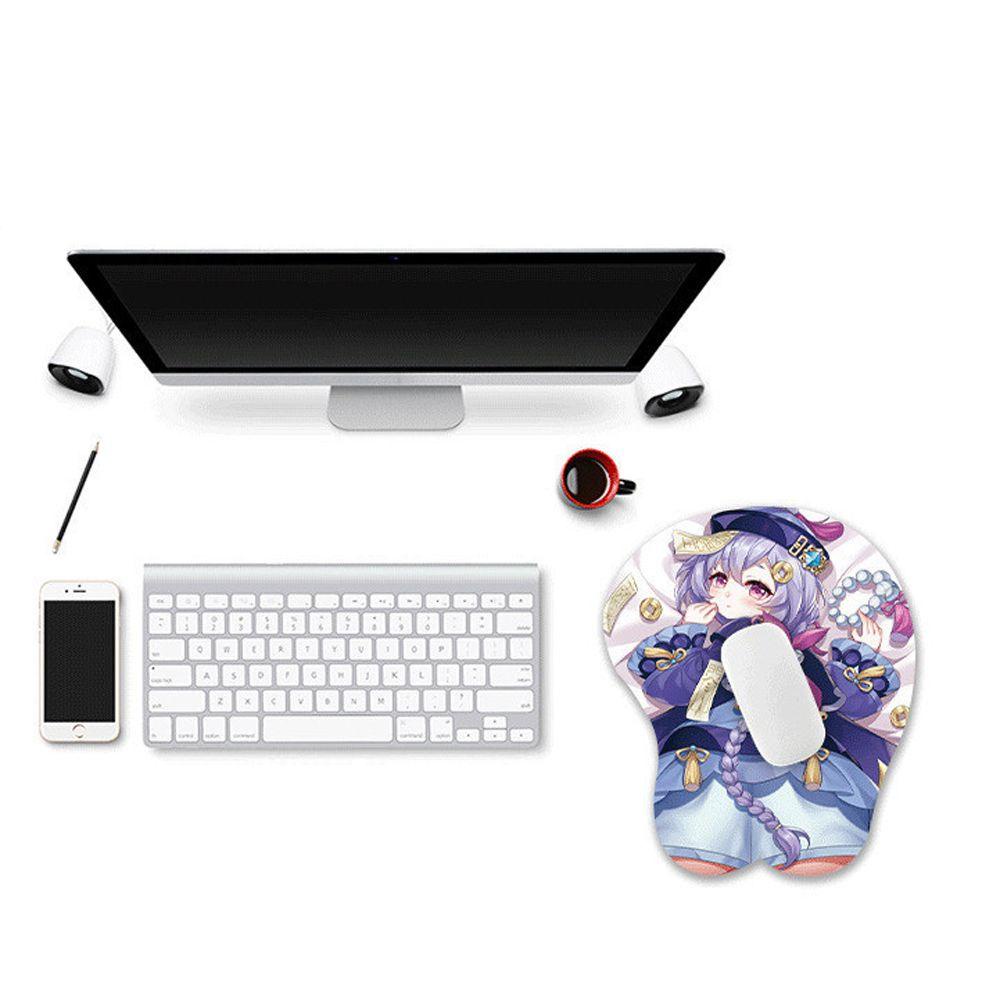 Đệm Cổ Tay Chơi Game Zhongli 3D Bằng Silicone AUGUSTINA Genshin Va Chạm Diluc Klee