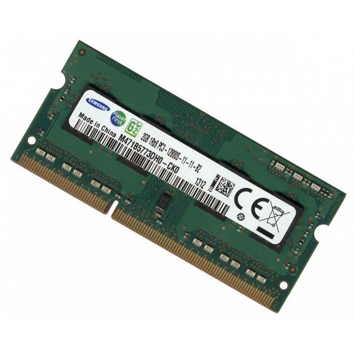 Ram Laptop 2GB Ram Samsung DDR3 PC3-12800s Bus 1600 1.5V BH 60 Tháng