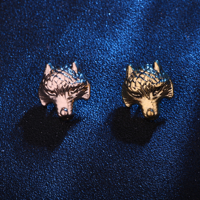 EFAN Trâm Cài Áo Hình Đầu Sói Phong Cách Vintage Cho Nam