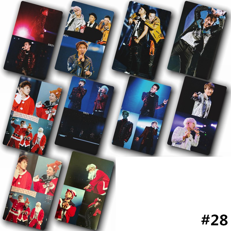 Bộ 10 card hình nhóm BIG BANG