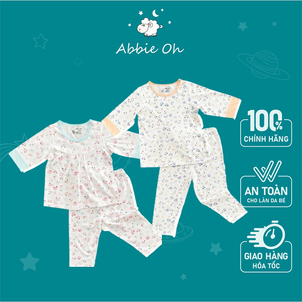 Bộ Quần Áo Dài Cài Vai gấu | 0-3 Tuổi | AbbieOh | BO163 AW19