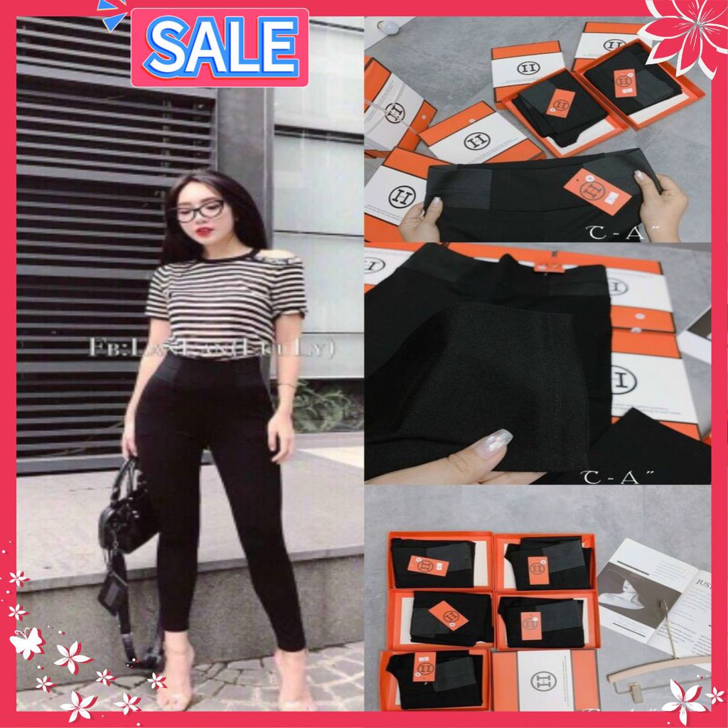 (SIÊU SALE) QUẦN LEGGING HM CẠP CAO DẠNG CHUN CÓ VỎ HỘP SANG CHẢNH (HÀNG CHẤT LƯỢNG CAO) (FREE SHIP)