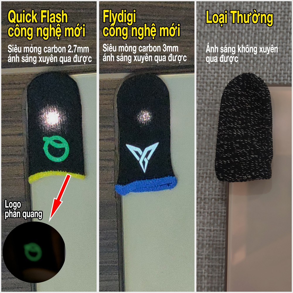 [THẾ HỆ MỚI] Flydigi Wasp Feelers 2  - Quick Flash Wasp Feelers 2 |Bao Găng Tay Chơi Game Mobile Công Nghệ Sợi Carbon