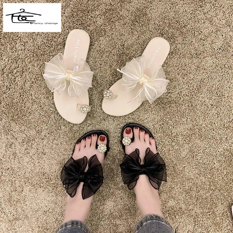 Dép Đính Nơ Thời Trang Mùa Hè Dành Cho Nữ 2022