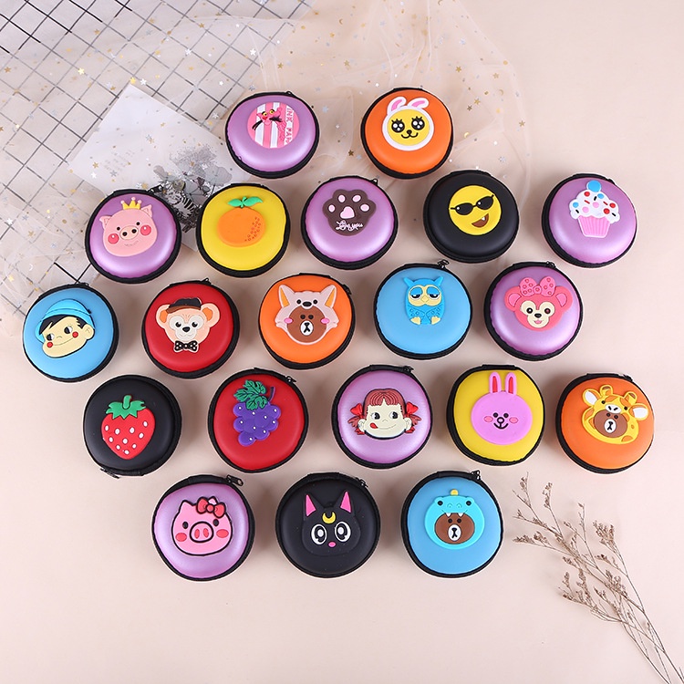 [Sỉ 7,9k] Hộp Đựng Tai Nghe Cáp Sạc Hoạt Hình MINISHOP H167