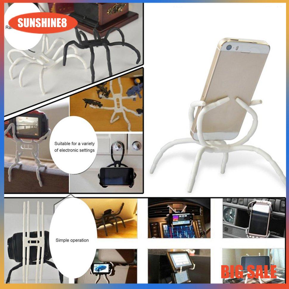 【SUN】Giá đỡ điện thoại di động Universal Spider Giá đỡ giá đỡ ô tô để bàn