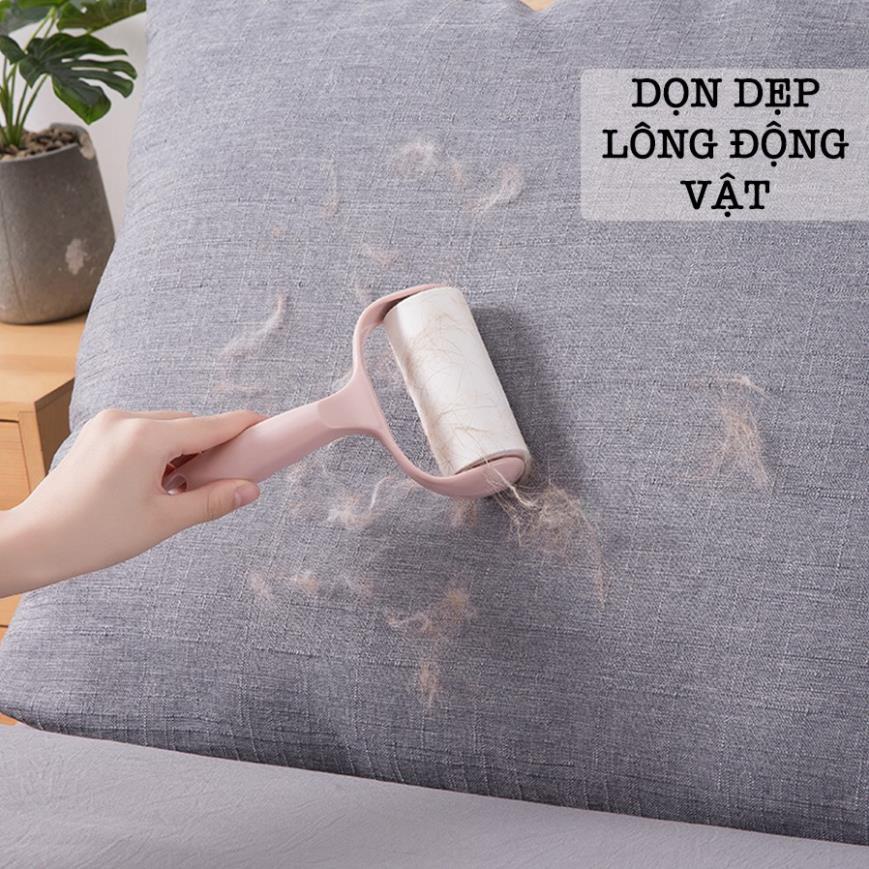 Cây Lăn Bụi Làm Sạch Quần Áo, Lông Chó Mèo, Ga Giường Có Nắp Che Nhiều Màu Độc Lạ K001 [Rẻ]