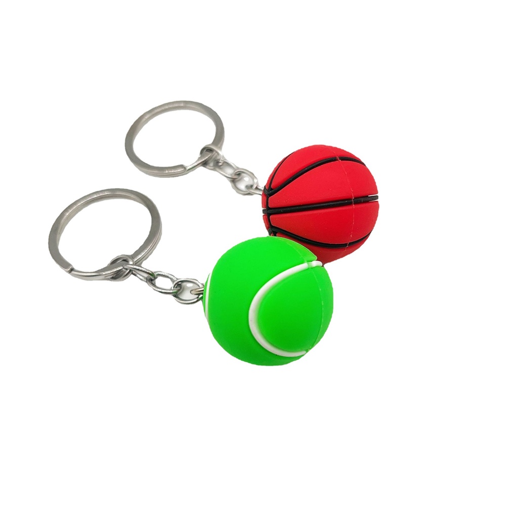 Móc Khóa Hình Quả Bóng Thể Thao Mini 3cm