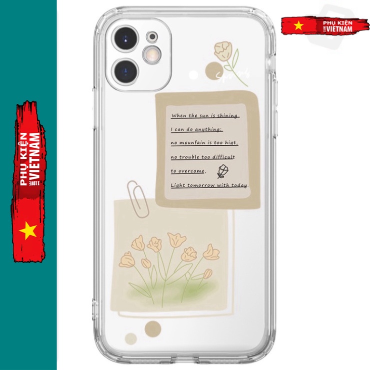 Ốp lưng iphone 6, 6s plus, 7 8 Plus, X, XS, XR, XSMAX, 11 , 12, 13 PROMAX suốt trong quãng STICKER chú thích PKVN