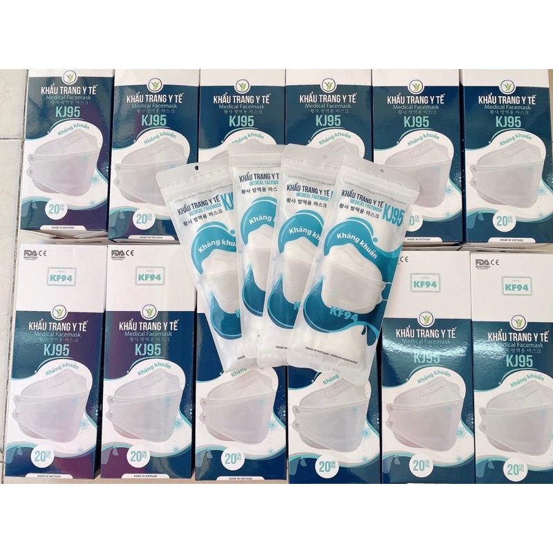[CHÍNH HÃNG] Khẩu Trang 4D Mask Model KF94 4 Lớp Kháng Khuẩn KJ95 Medical Facemask Chuẩn FDA - CE Công Nghệ Hàn Quốc