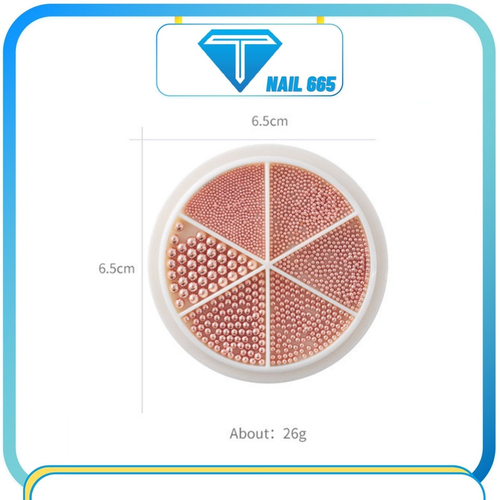Bi nail , Phụ kiện bi trang trí móng nail cao cấp