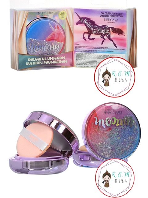 Phấn Nước Cushion Foundation NEE CARA Colorful Unicorn 13g (Kem Nền) - Thái Lan | BigBuy360 - bigbuy360.vn