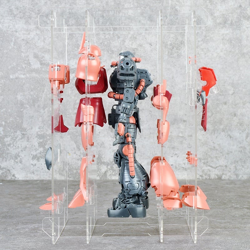 Khung treo Gundam mica trong suốt cho MG Zaku II bandai | tunghondaGamer