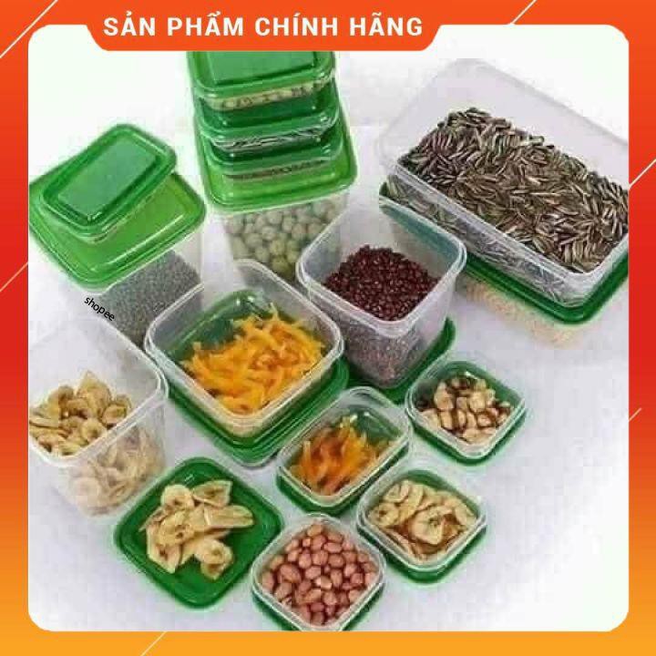 Bộ Hộp 17 món - Set 17 Hộp Nhựa Cao Cấp Đựng Thực Phẩm Bảo Quản Tủ Lạnh [FREESHIP]