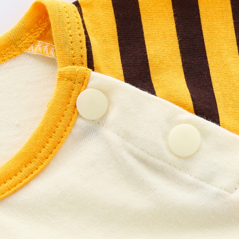 Áo Liền Quần Tam Giác Tay Ngắn Vải Cotton Thời Trang Cao Cấp Dành Cho Bé 0-18 Tháng Tuổi