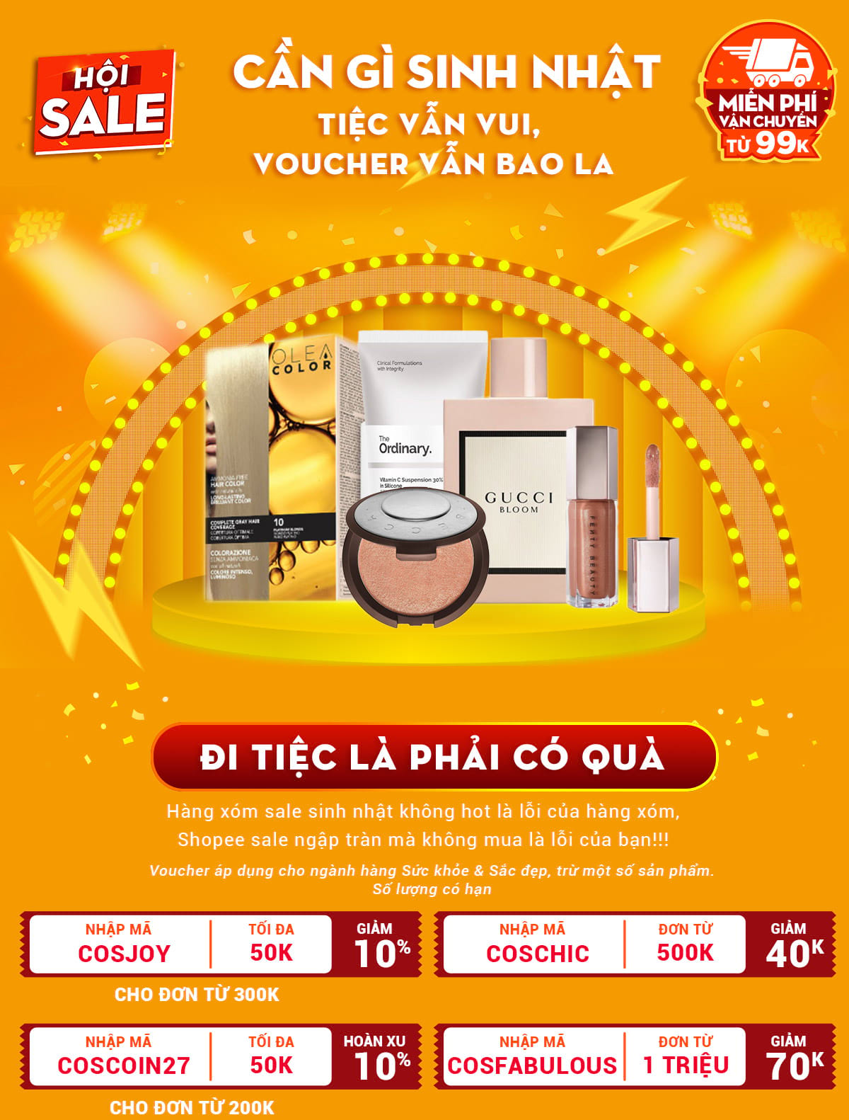 Mã giảm giá Shopee 40k, 50k, 70k - Voucher Shopee giảm giá 10%