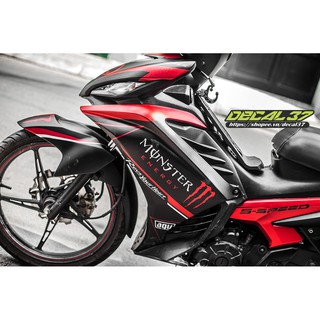 Tem Xe Exciter 135 Monster Đen Đỏ