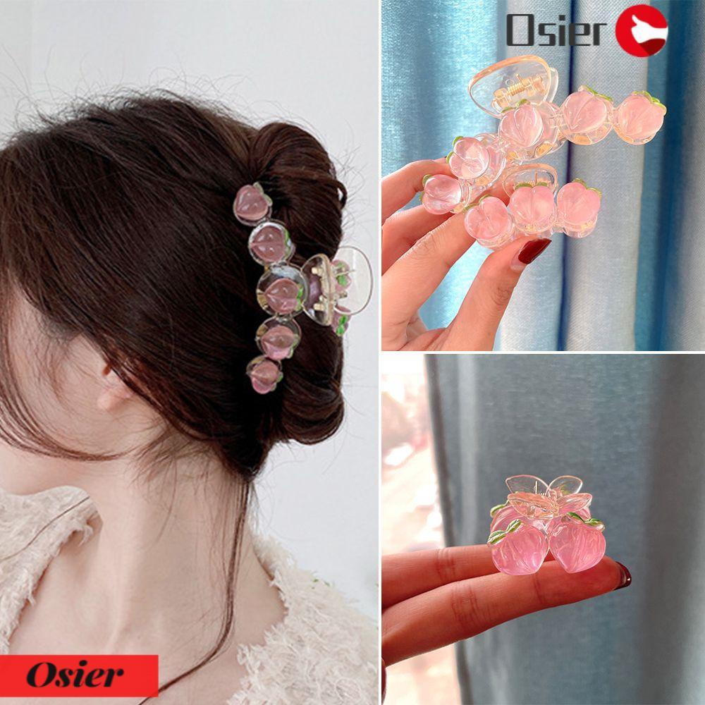 Kẹp Tóc Càng Cua Hình Quả Đào Ngọt Ngào Thời Trang Mùa Hè Cho Nữ