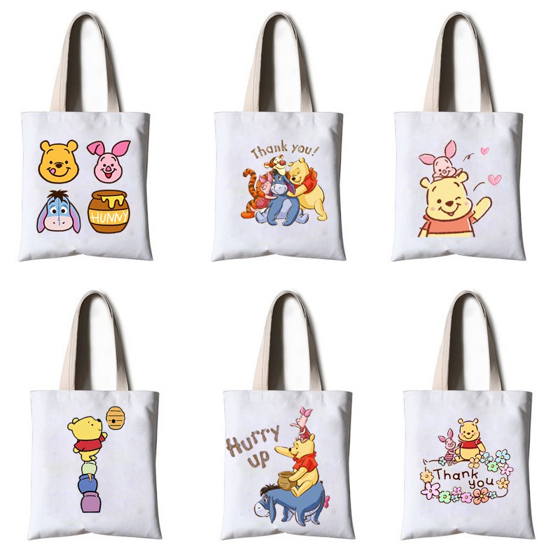 Túi tote gấu thỏ cherry berry TT34 pooh cute dễ thương hoạt hình thần tượng hoạt hình