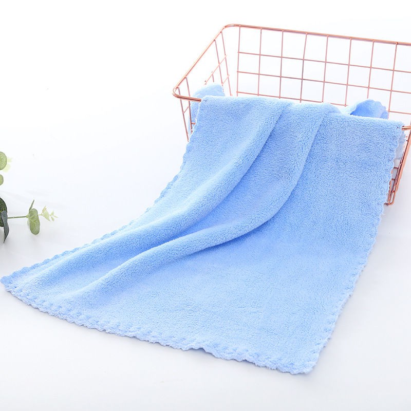 Khăn Mặt Lông Cừu Hàn Quốc 50x30cm Siêu Thấm Hút- Tiểu Trơn