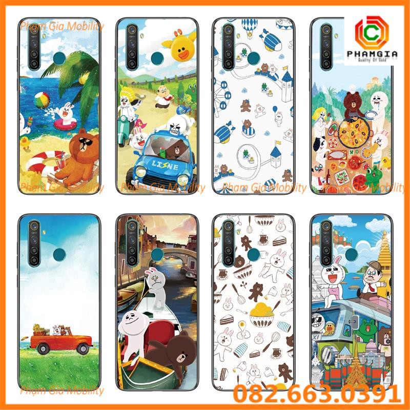 Ốp lưng kính chống xước hình đẹp Realme 5i / Realme 5S / Realme 5 Pro / Realme Q/ Realme C3