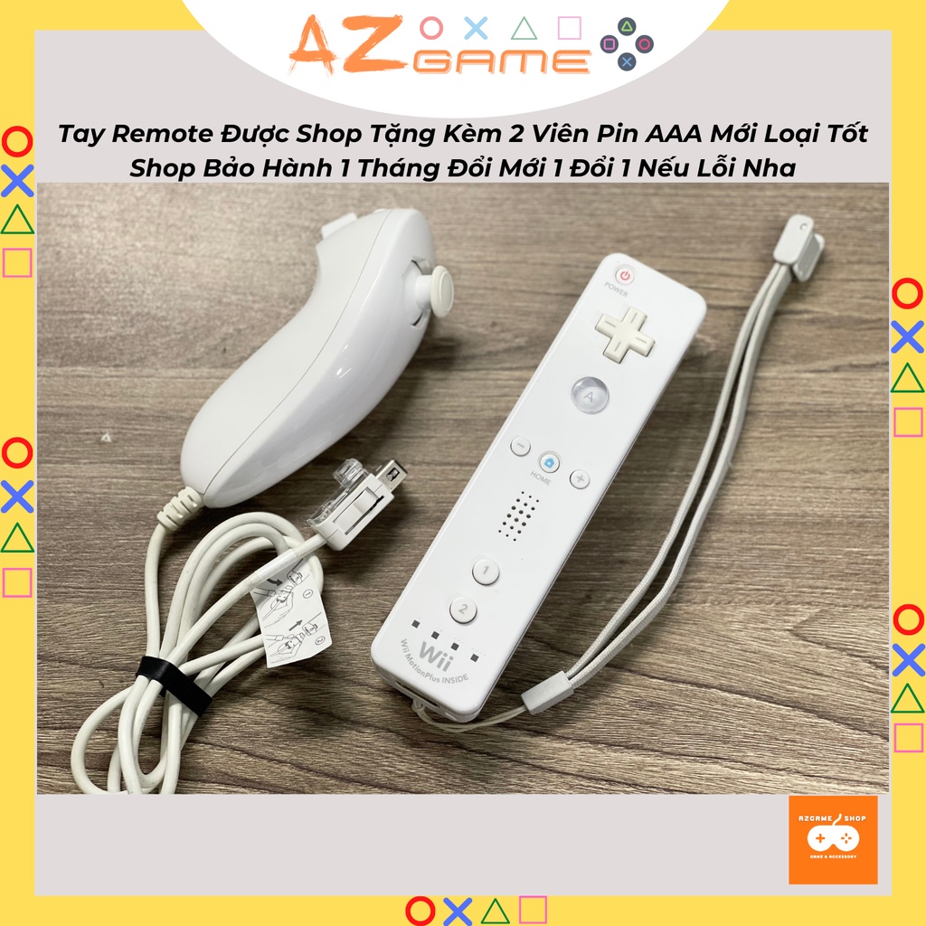 Tay Cầm Wii Nunchuck Và Tay Remote Plus Cho Nintendo Wii / Wii U Chính Hãng