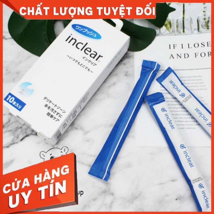 (HỘP 10 CHIẾC) DUNG DỊCH VỆ SINH INCLEAR NỘI ĐỊA NHẬT BẢN