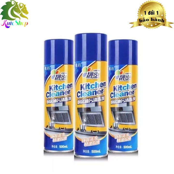 (KÈM ẢNH THẬT) Chai xịt bọt tuyết tẩy rửa bếp đa năng