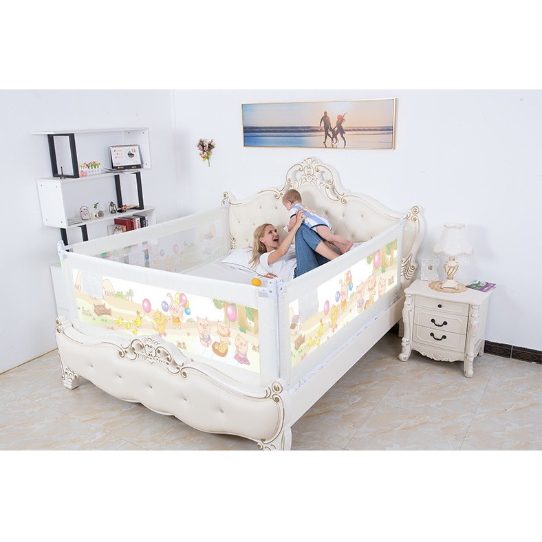 [Mã 267FMCGSALE giảm 8% đơn 500K] Thanh chắn giường baby number A 1.6m/1.8m/2.0m/2.2m