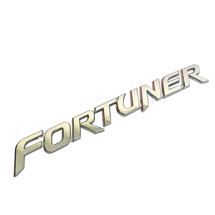 Tem Logo Chữ Nổi Fortuner Gắn Trang Trí Đuôi Xe Toyota Fortuner