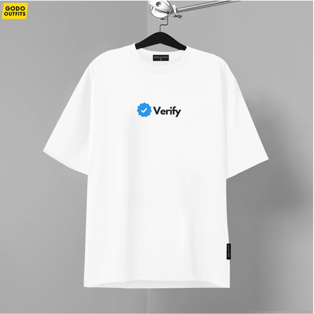 Áo thun tay lỡ nữ nam form rộng local brand GODO OUTFITS IN VERIFY AT125,áo phông unisex primeum cotton 100%