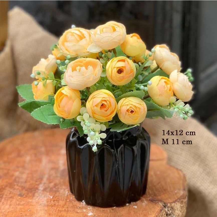 Lọ hoa gốm nhỏ decor nhà đẹp - Bình cắm hoa Bát Tràng màu pastel - Trang trí chụp ảnh nghệ thuật
