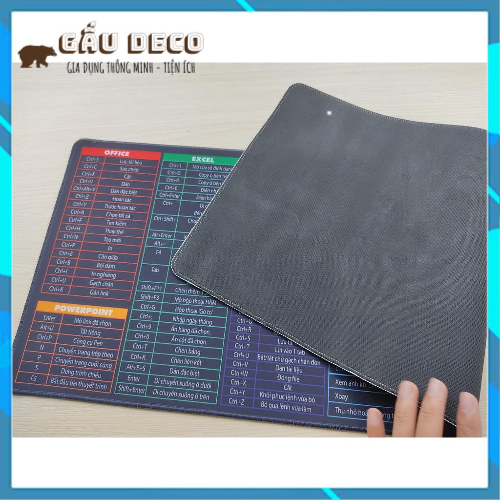 Tấm lót Chuột, bàn di chuột, đế da, kích thước 30x80cm [FREESHIP] - Phím tắt văn phòng tiện lợi