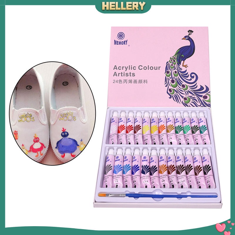 Bộ Màu Acrylic 5ml Vẽ Tranh Acrylic Dành Cho Người Lớn Và Trẻ Em