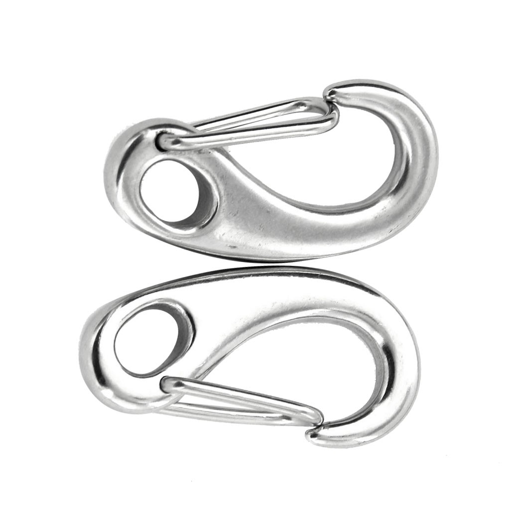 Set 2 Móc Khóa Leo Núi Bằng Thép Không Gỉ 5CM