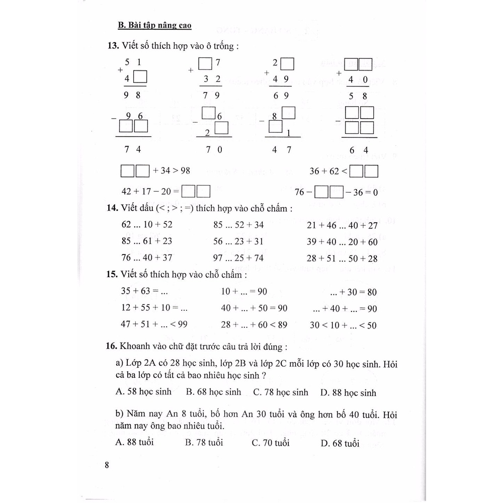 Sách - Bài Tập Trò Chơi Phát Triển Trí Tuệ Toán 2