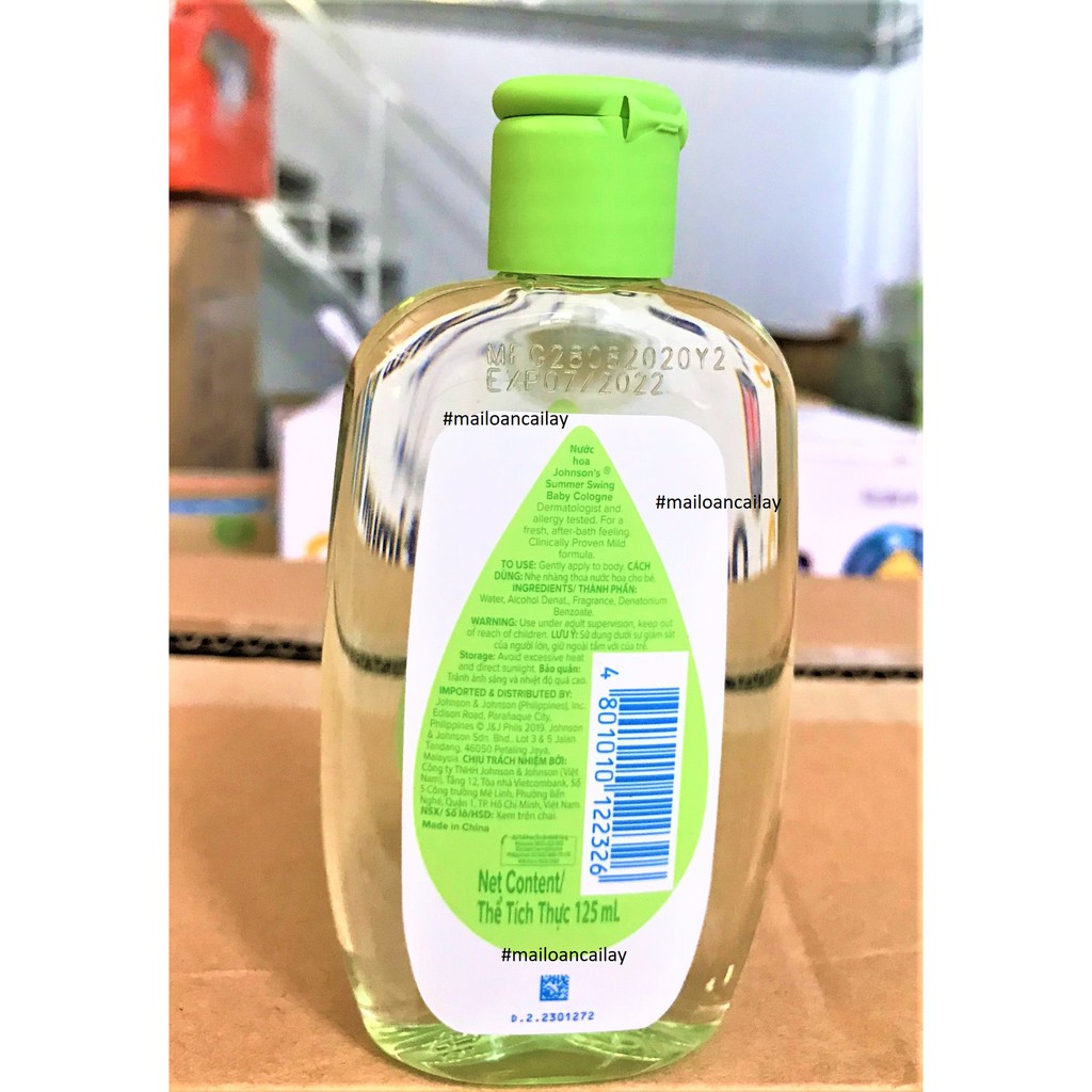 Nước Hoa Johnson Baby 50ml Hương Thơm Dịu Nhẹ, An Toàn Cho Trẻ Sơ Sinh Và Trẻ Nhỏ 125ml