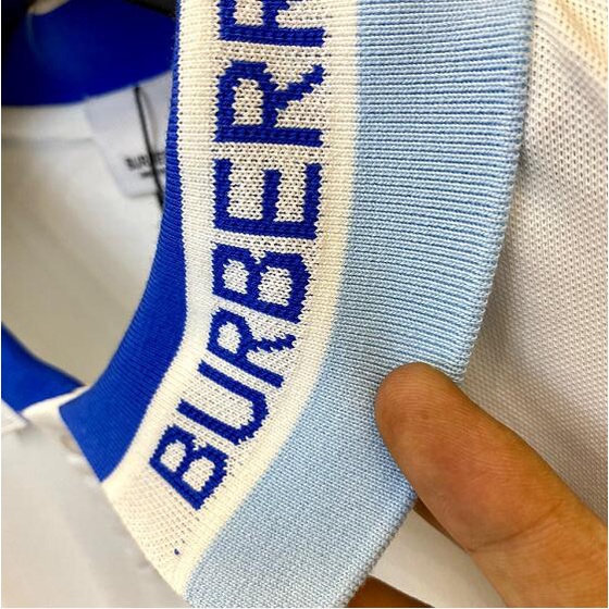 Áo polo tay ngắn vải cotton thêu chữ thời trang trẻ trung