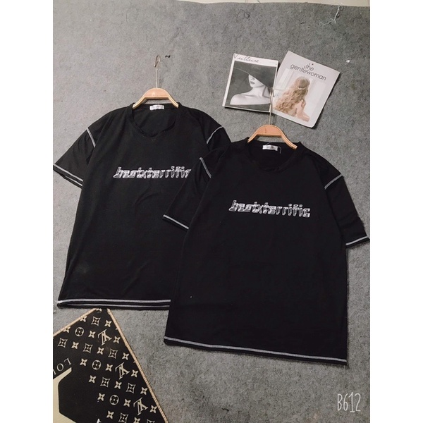 Áo thun tay lỡ chỉ nổi TC12