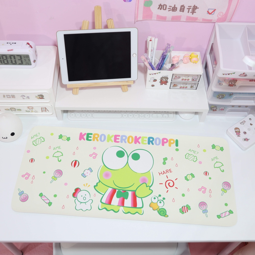 Thảm Lót Cốc Trà Hình Hoạt Hình Anime Sanrio Cinnamoroll Pom Pom Keroppi Chống Nước Chống Mùi Dùng Trong Văn Phòng