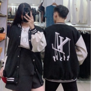 [FREE SHIP] [FREE SHIP] [ Gía Rẻ Bất Ngờ ] Áo Khoác Bomber Lv Tay Da Phối Đồ Hot Trend 2021