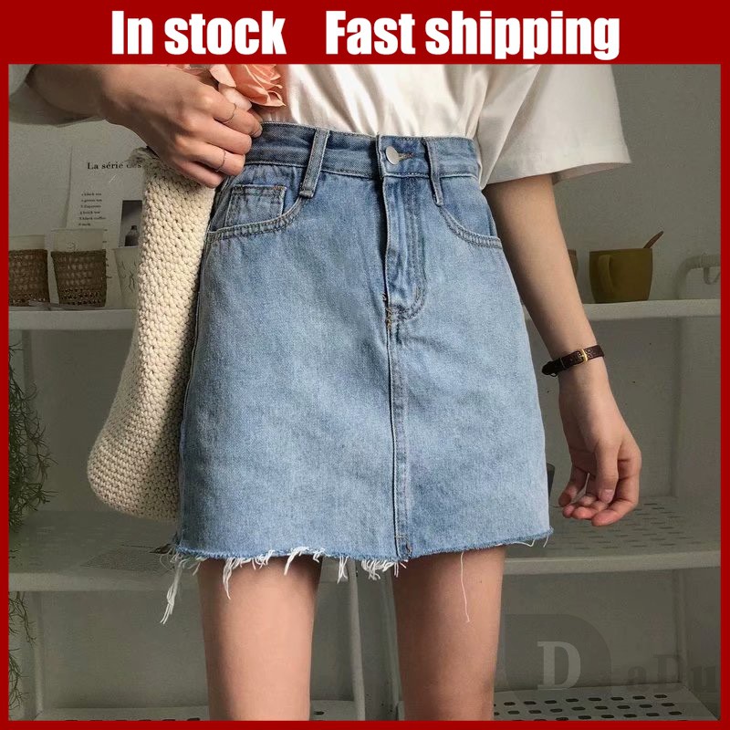 Chân Váy Ngắn Dáng Chữ A Lưng Cao Chất Liệu Cotton Thời Trang Cho Nữ