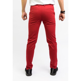 Quần Kaki Nam Thun - Đỏ Đô