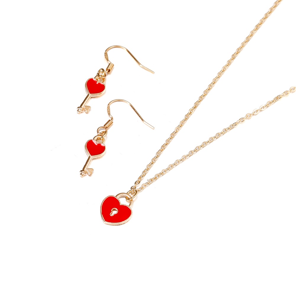 Bộ 10 mặt vòng cổ St.kunkka hình chìa khóa trái tim thời trang