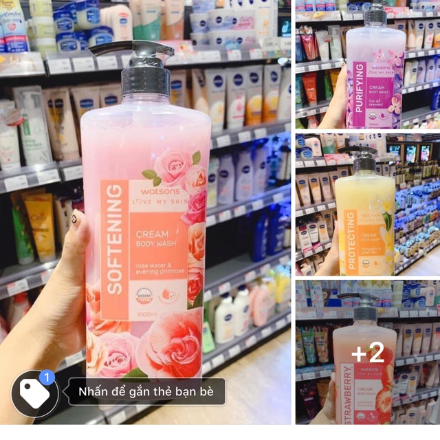 Sữa tắm watsons thái lan 1000ml