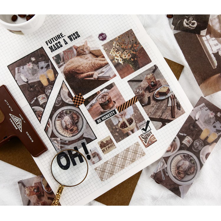 Túi 70 miếng sticker phong cách ảnh chụp về cuộc sống cực đẹp