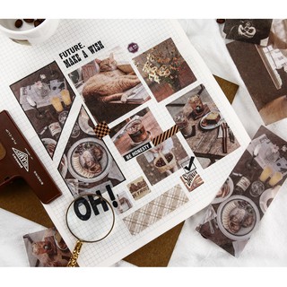 Set 70 miếng hình dán trang trí Collage material Sticker
