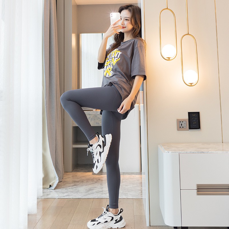 Quần Legging Da Lưng Cao Ôm Dáng In Chữ Thời Trang Cho Nữ | BigBuy360 - bigbuy360.vn