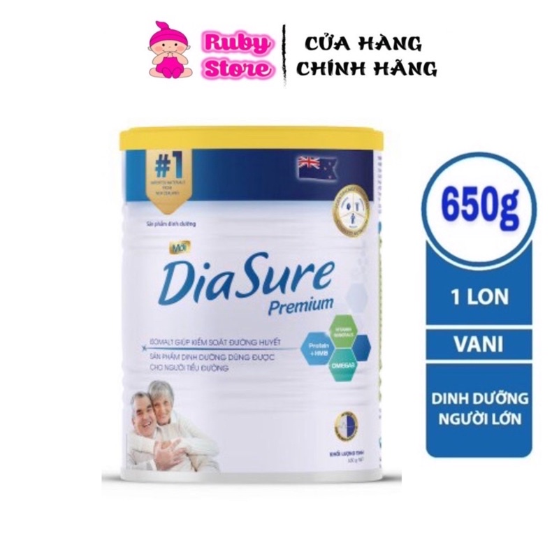 Sữa non Diasure 650g dành cho người tiểu đường mẫu mới