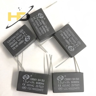 Tụ quạt 1.5uf 450v cbb61 dạng chân cắm